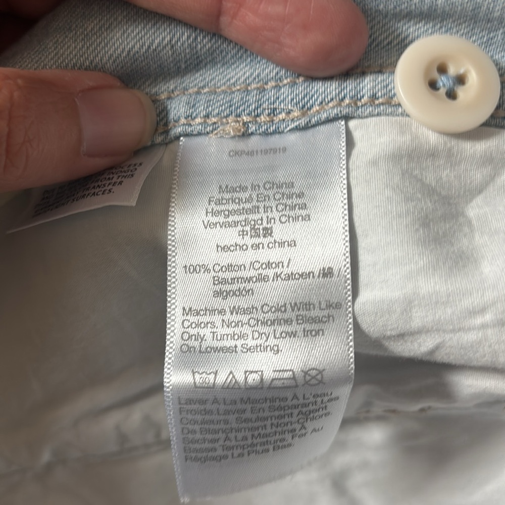 Madewell light blue denim chore coat size S - Picture 7 of 8